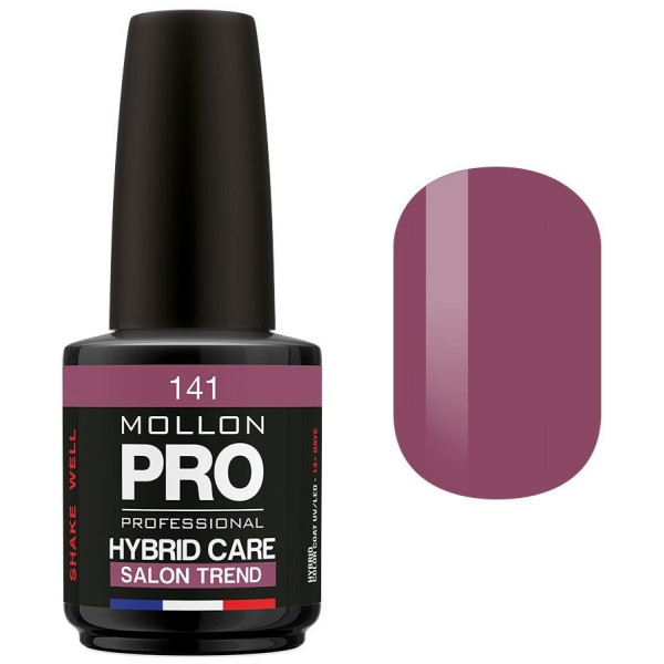 Smalto semi-permanente Hybrid Care Mollon Pro (per colore) Rhodonite - 141 Smalto semi-permanente Hybrid Care Mollon Pro (per colore) Rhodonite - 141