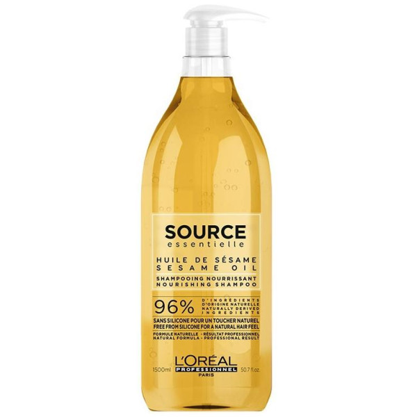 Shampooing Fleurs de Jasmin et Huile de sésame Source Essentielle 1.5L Shampooing Fleurs de Jasmin et Huile de sésame Source Essentielle 1.5L