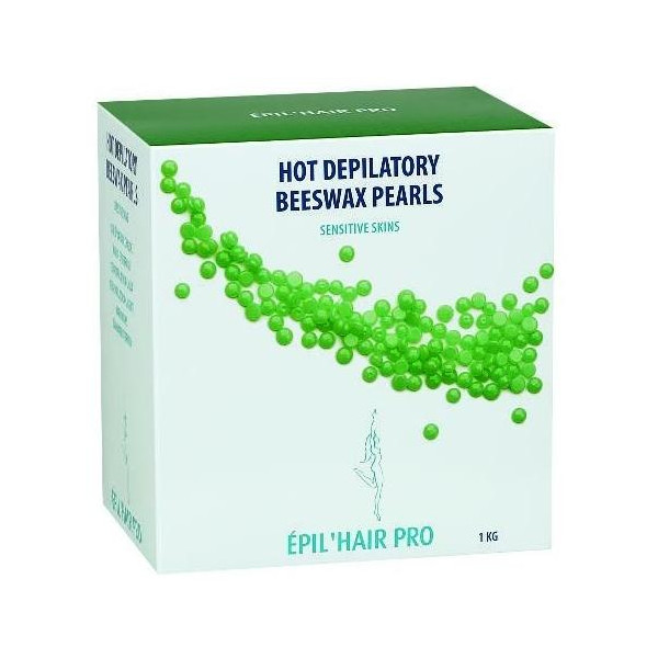 Cera depilatoria - Verde - Sotto forma di perle - 1kg Cera depilatoria - Verde - Sotto forma di perle - 1kg