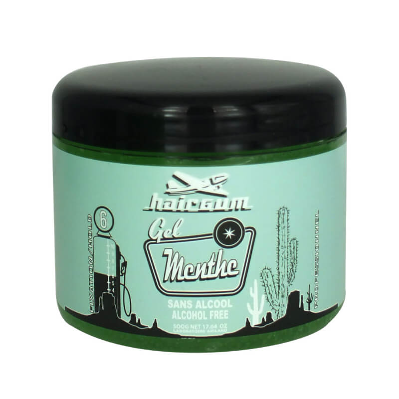 Gel Coiffant Menthe Sans Alcool Hairgum 500g