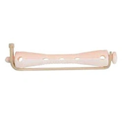 Bigoudis Permanente Rose/Blanc Court 6.5 mm
