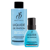 Acabados de gel de uñas de belleza
